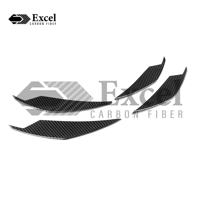 BMW G8X G80 G82 M3 M4 AC Style Carbon Fiber Front Bumper Canards