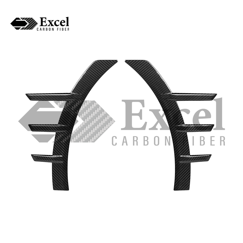 M Performance Style Carbon Fiber Rear Wheel Fender Arch Trim Set For BMW G87 M2 2023-2024