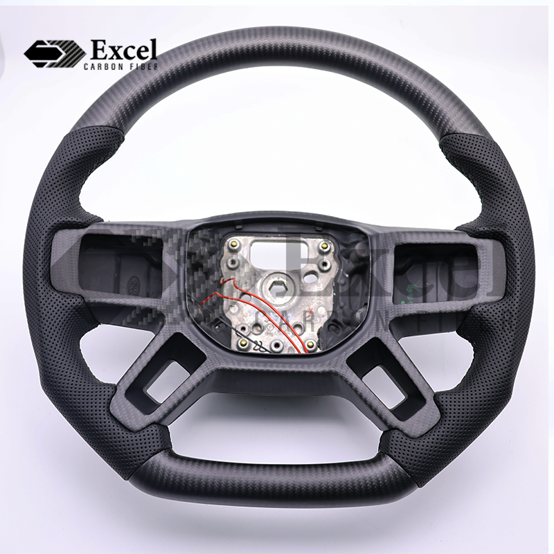 2020-2024 For Land Rover Defender Glossy Carbon Steering Wheel With Paddle Holes & Heating
