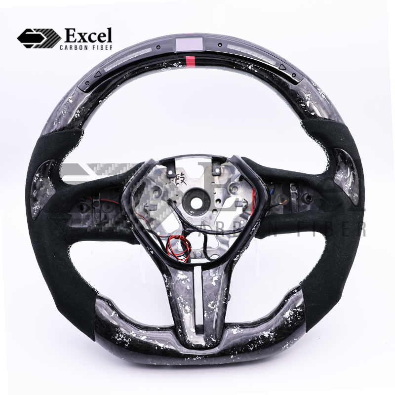 Wholesale For INFINITI Q50 Q60 QX60 QX50 Carbon Fiber LED Shift Light Steering Wheel