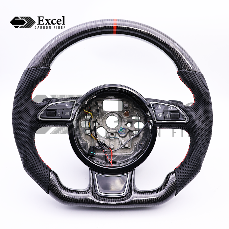 Excelcarbon Custom Steering Wheel For 2012-2018 AUDI A3 / A4