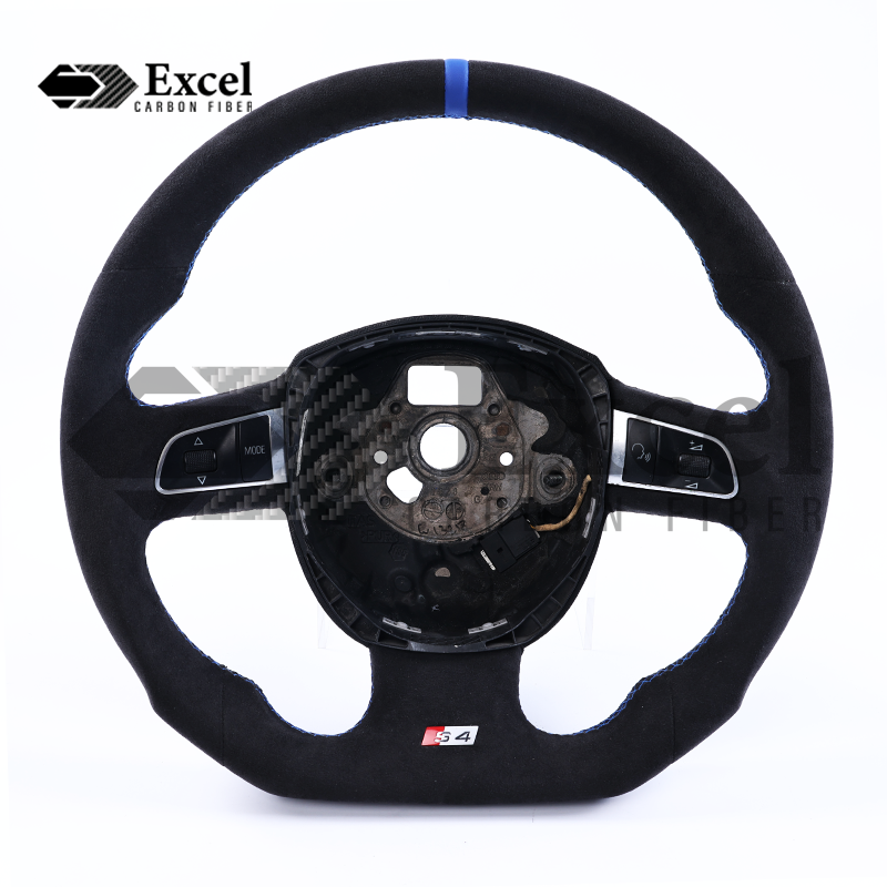 Excelcarbon AUDI B8 Pre-facelift S4 S5 A4 A5 Custom Carbon Fiber Steering Wheel