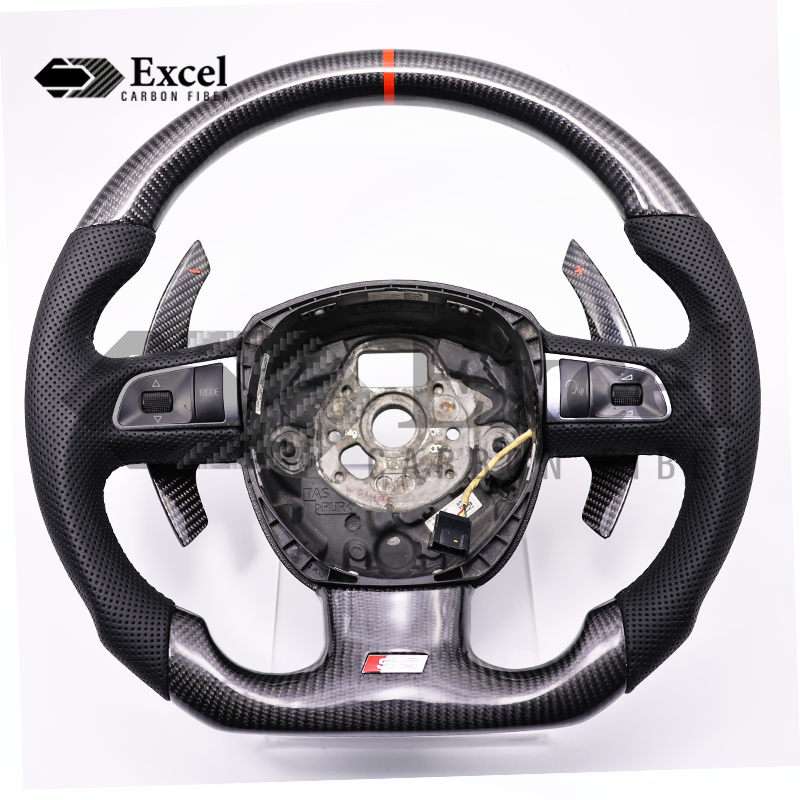 2006-2011 AUDI B7/B8 RS Carbon Fiber Steering Wheel