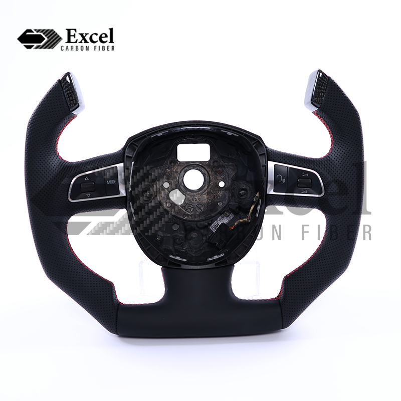 Carbon Fiber Steering Wheel For 2006-2011 Audi A3/S3/RS3(8P), 2006-2008 A4/S4/RS4(B7), 2008-2011 A5/S5(B8)