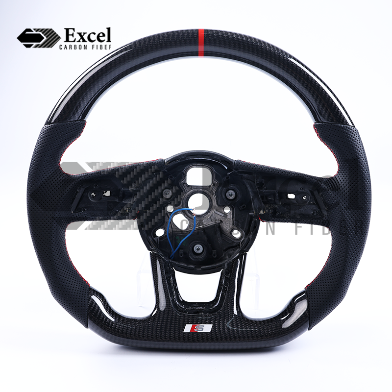 2017-2020 AUDI B9 A3/S3/RS3 A4/S4 A5/S5 Carbon Fiber Steering Wheel