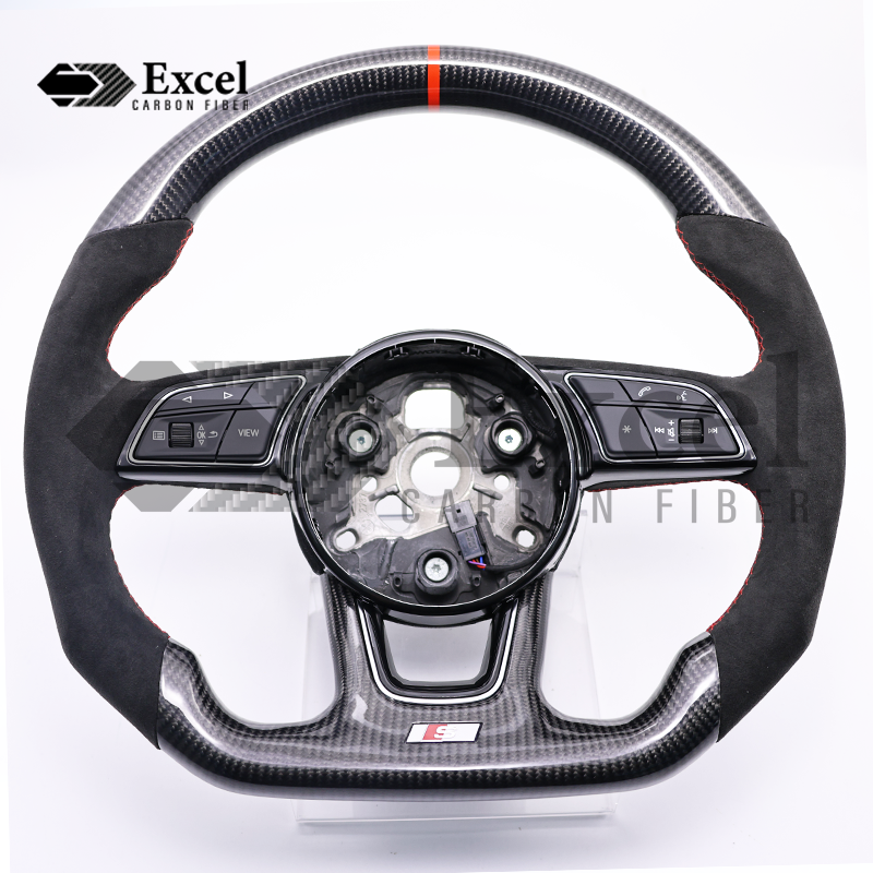 AUDI B9 Carbon Fiber Custom Steering Wheel