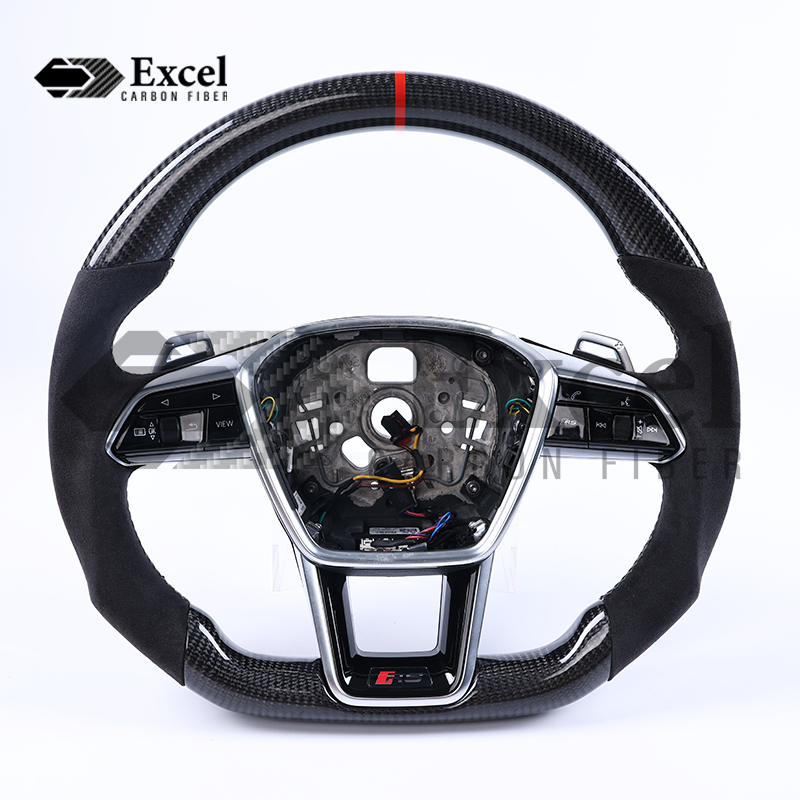 2020+ AUDI C8 A6/S6/RS6/A7/S7/RS7 Carbon Fiber Steering Wheel